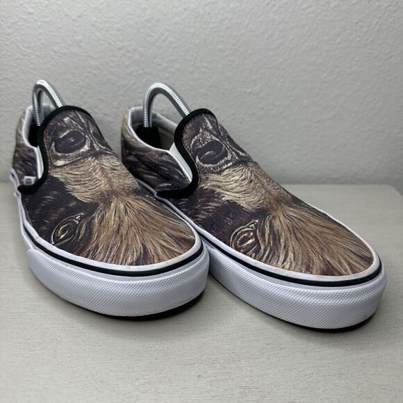 Vans Classic Slip-On Bear Face Print Men's Shoes - Picture 1 of 10
